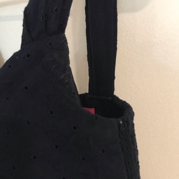 Lilly Pulitzer Cyndi Dress Navy Eyelet 00 - Picture 10 of 10